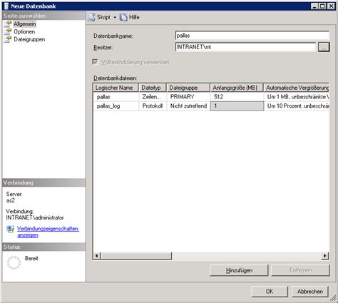 Image result for Wo Find Ich Datenbank Link in MS SQL Management Studio