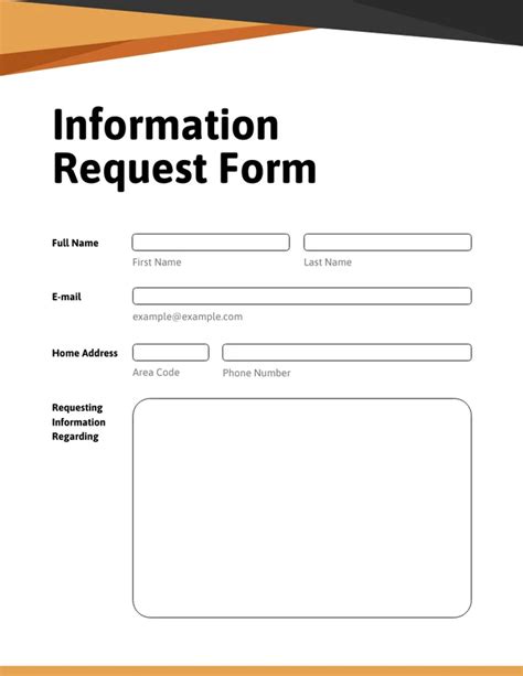 Image result for Example Web Information Request Form