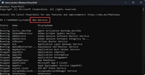 Image result for Restart Service Using Windows Terminal PowerShell
