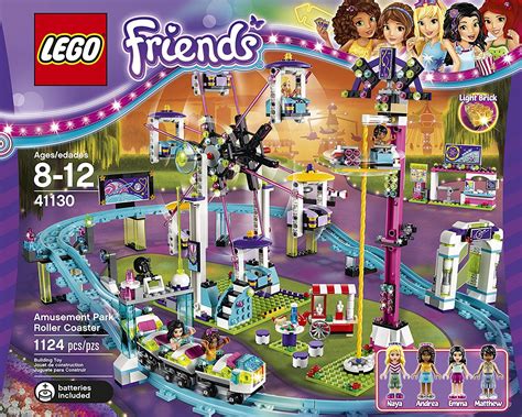 LEGO Friends 41130 Amusement Park Roller Coaster Building Kit (1124 Pi ...