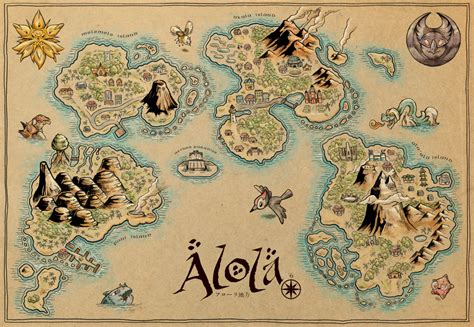 Image result for Pokemon Map with Alola and Galar