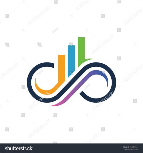 Infinity Chart Logo Design Template Stock Vector (Royalty Free ...