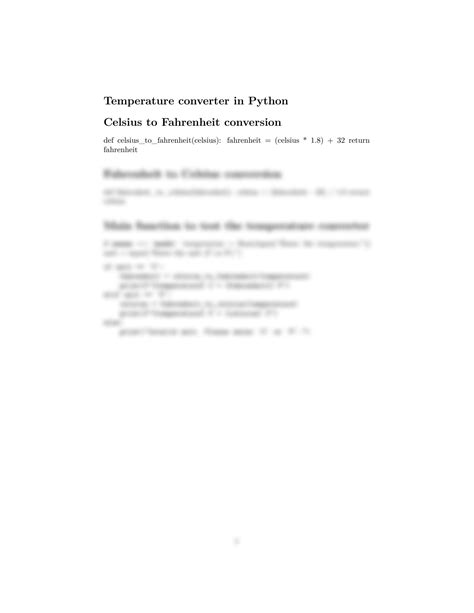 Python Code for Converting Temperature に対する画像結果