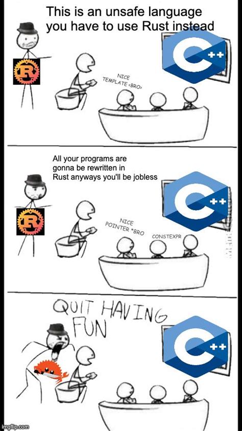 Image result for Rust Programmer User Meme