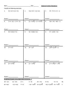 Image result for How to Add Imaginary Numbers
