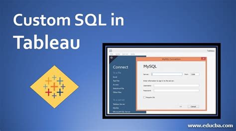 Image result for Create SQL Query in Tableau