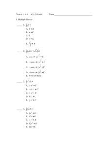 Image result for Integral of Trigonometric Functions Worksheet