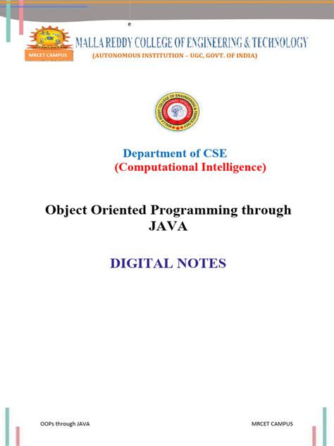 Object-Oriented Programming in Java PDF に対する画像結果
