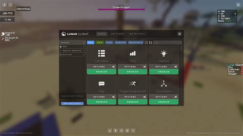 Image result for Lunar Client Controls