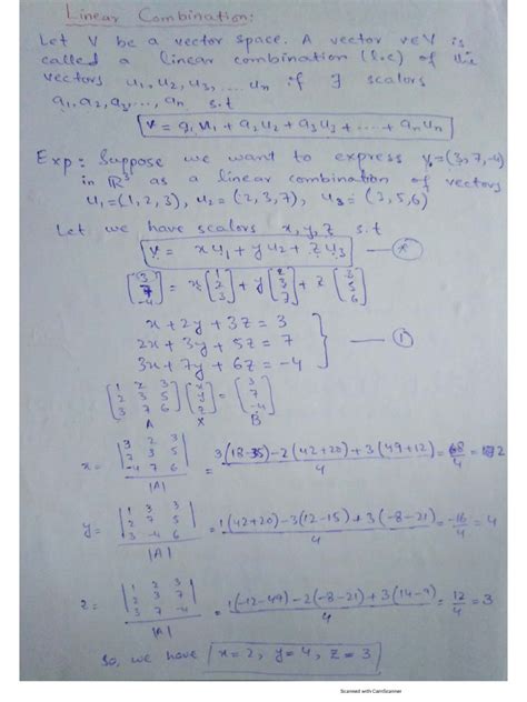 Image result for Linear Algebra Sample