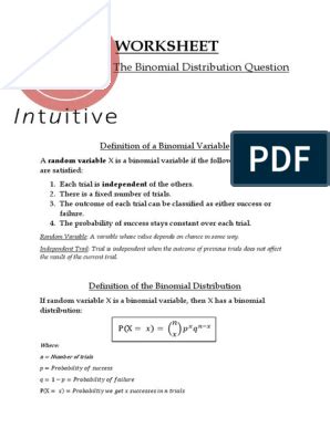 Image result for AP Statistics Binomial Distribution Worksheet