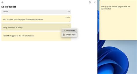 Afbeeldingsresultaten voor How to Use Sticky Notes Windows 11