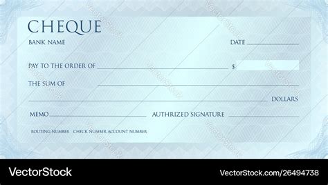 Toradh íomhá ar Check Template Vector