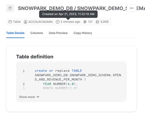 Python Stored Proc માટે ઇમેજ પરિણામ