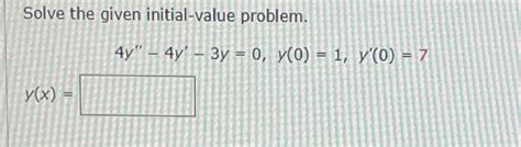 Image result for Solving Initial Value Problem