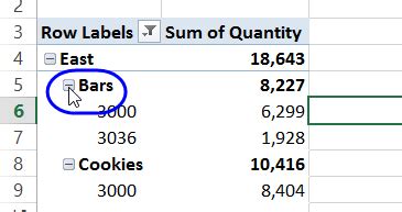 Image result for Python Excel PivotTable Expand Collapse UI