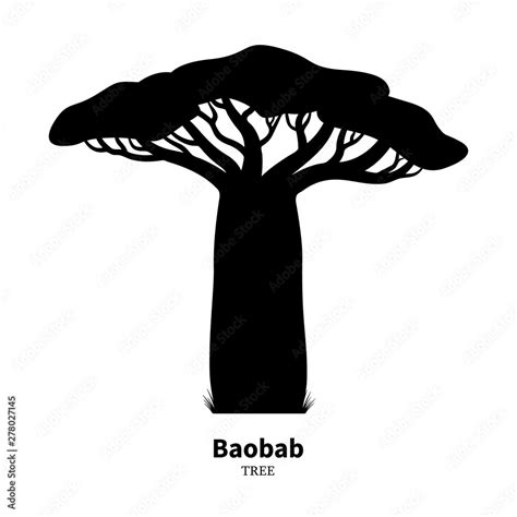 Image result for Baobab Tree Silhouette 3