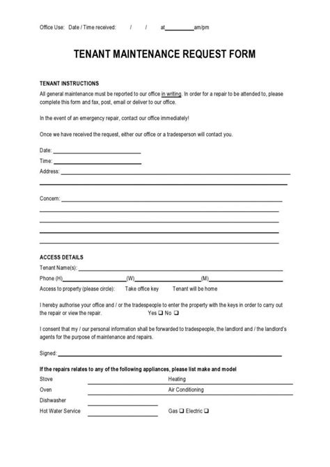 Image result for Basic Vehicle Maintenance Request Form