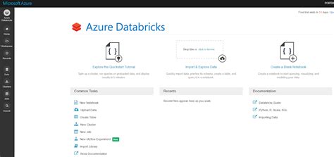 Image result for Advanced Section in Azure Databricks Workspace