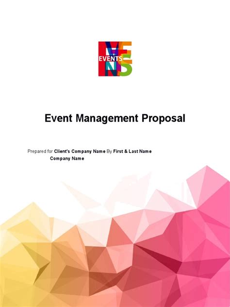 Afbeeldingsresultaten voor Event Management Proposal Example