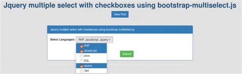 Bootstrap 4 Select Multiple Checkbox に対する画像結果