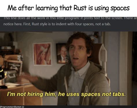 Image result for Rust Programmer User Meme