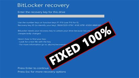 Image result for BitLocker Recovery Key Bypass Windows 1.0