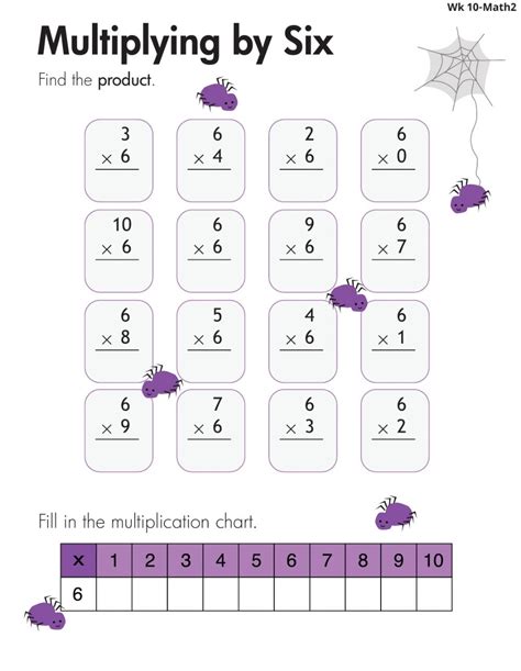6-9 Multiplication Facts Worksheets に対する画像結果