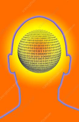 Image result for Head with Computer Bytes