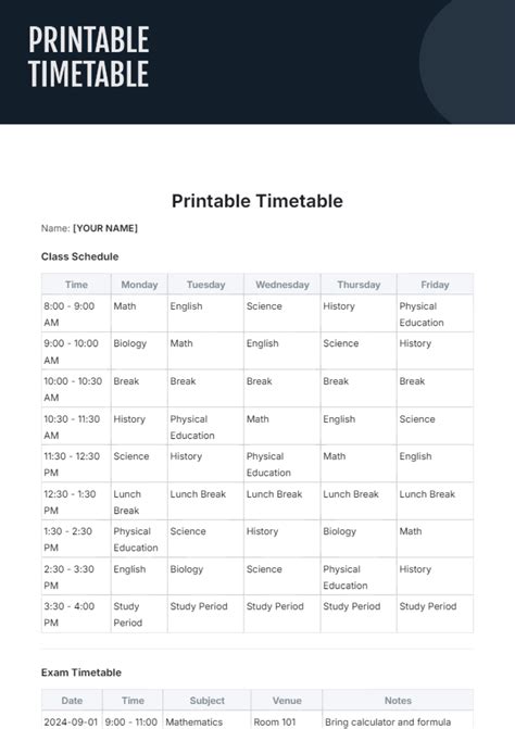 Timetable Layout に対する画像結果