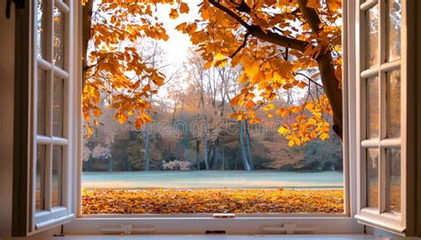 Toradh íomhá ar Autumn Window View Widescreen