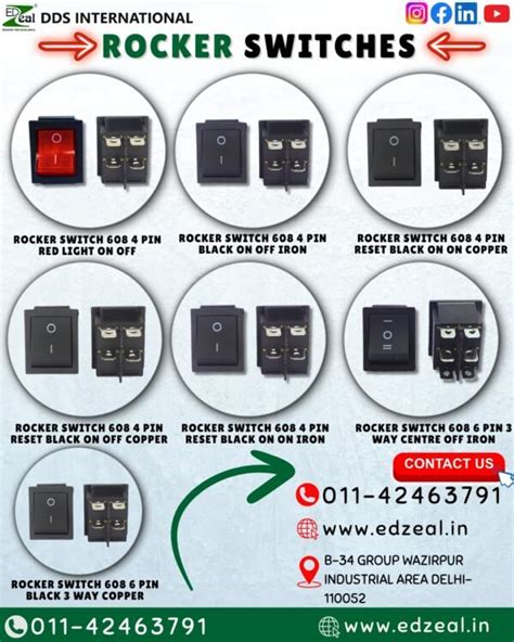 Image result for Different Types of Rocker Switches