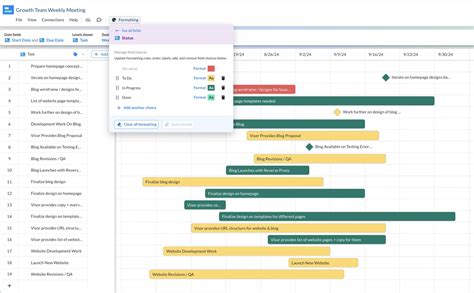 Image result for Gantt Chart Color Coding