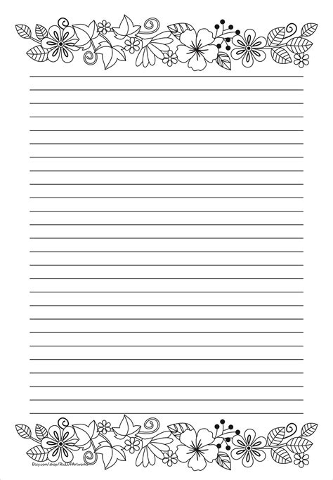 Image result for Notebook Paper Coloring Page