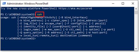 Image result for SSH PowerShell