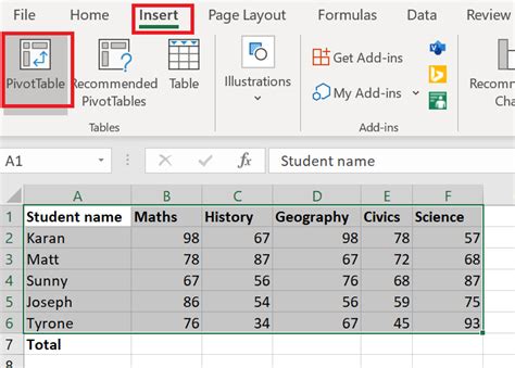 Image result for Create a Pivot Table in Excel