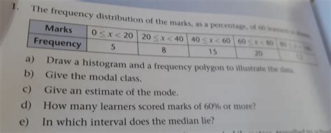 Example Problems of a Frequency Distribution and a Histogram に対する画像結果