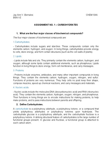 Performance Task Example About Carbohydrates に対する画像結果
