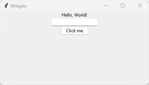 Afbeeldingsresultaten voor Tkinter Widgets