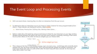 Image result for GUI Event Loop