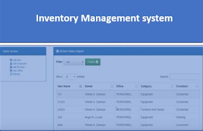 Image result for Inventory Management System Source Code PHP