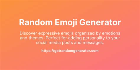 Toradh íomhá ar Random Emoji Generator