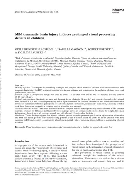 Toradh íomhá ar Visual Processing Deficits