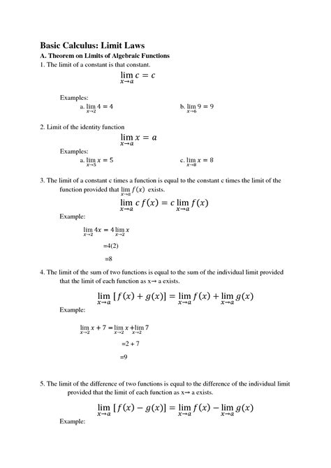 Image result for Limits Basic Calculus