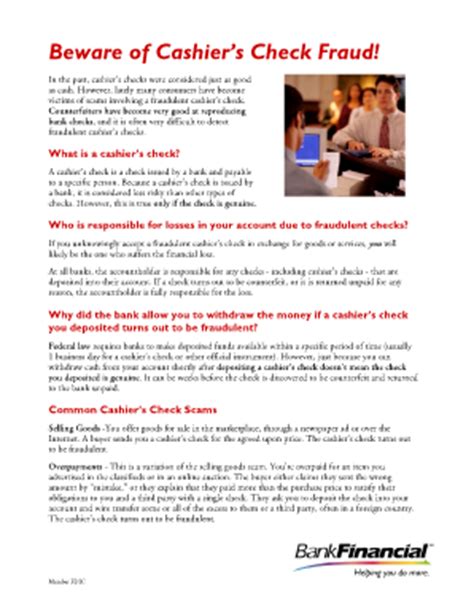 Image result for Cashier Check Fraud