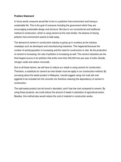 Image result for Sample Problem Statement in AP Process