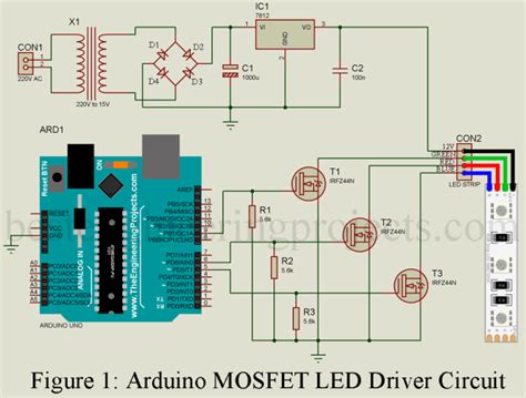Image result for Arduino Blink 12V LED with MOS FET