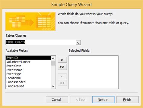 Image result for Steps for Creating a Query Using Wizard in LibreOffice