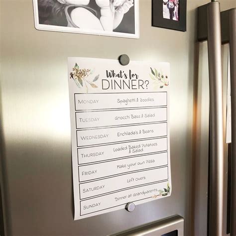 Image result for Printable Dinner Menu Planner