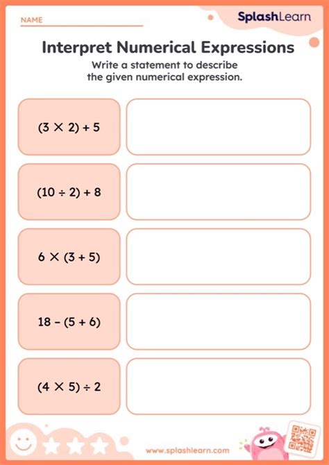 Image result for Example of Expression in Math with 5 Numbers